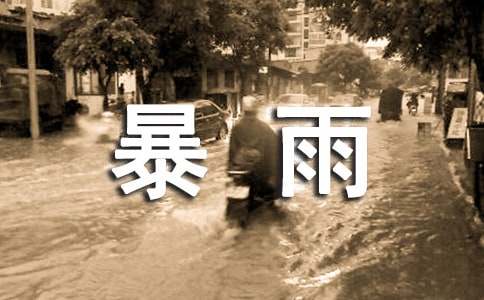 下暴雨優(yōu)秀作文300字